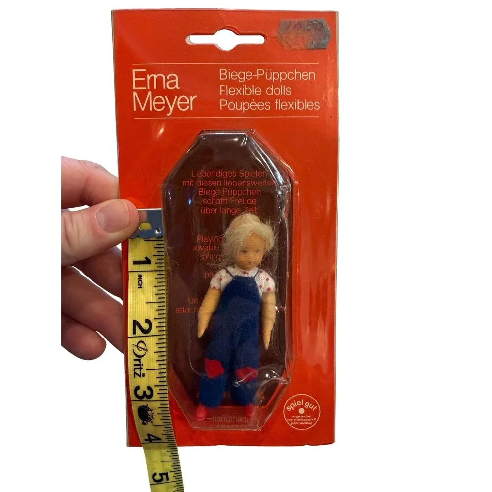 Erna Meyer Flexible Doll Biege-Püppchen Handmade Western‎ Germany Vintage Blonde